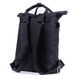 Городской модный женский тканевый рюкзак черного цвета повседневный практичный вместительный средний 00272 МВ00272 фото 5
