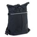 Городской модный женский тканевый рюкзак черного цвета повседневный практичный вместительный средний 00272 МВ00272 фото 1