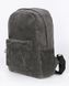 Женский небольшой городской рюкзак из вельветовой ткани темно серого цвета 00788 МВ00788 фото 3