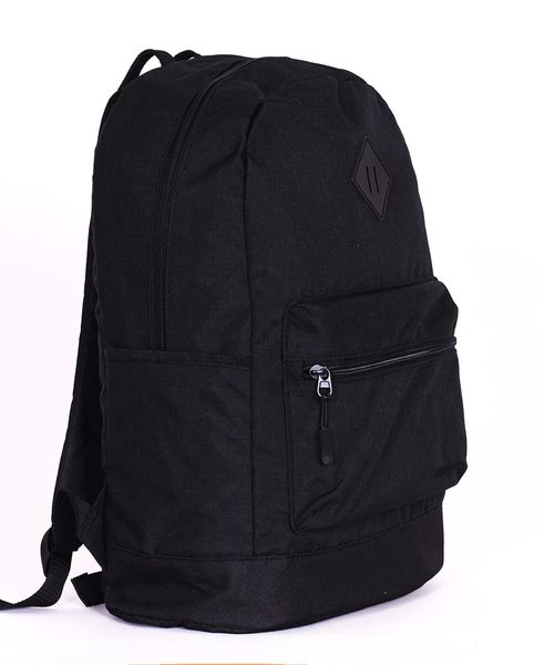 Міський чорний рюкзак із міцної тканини повсякденний водонепроникний чоловічий 55011 фото