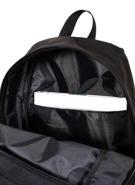 Городской молодежный рюкзак черного цвета среднего размера с рисунком вышивкой 010137 010137 фото