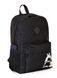 Городской молодежный рюкзак черного цвета среднего размера с рисунком вышивкой 010137 010137 фото 3
