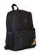 Женский городской молодежный рюкзак черного цвета среднего размера с рисунком вышивкой 010129 010129 фото 2