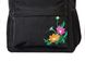 Женский городской молодежный рюкзак черного цвета среднего размера с рисунком вышивкой 010129 010129 фото 5