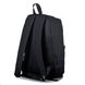 Стильний чоловічий однотонний рюкзак чорного кольору з білим малюнком сова міцний МВ3001-2 фото 2