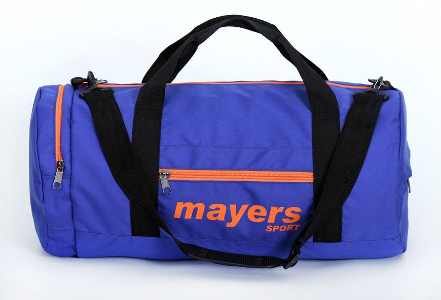 Стильна спортивна яскрава синя сумка із міцної водонепроникної тканини для тренувань та подорожей 0018679 фото